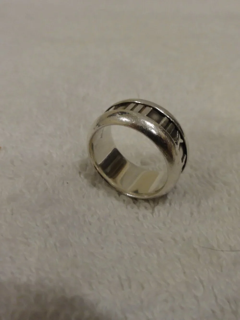 Tiffany & Co. Atlas Sterling Silver 925 Ring Size 5.5